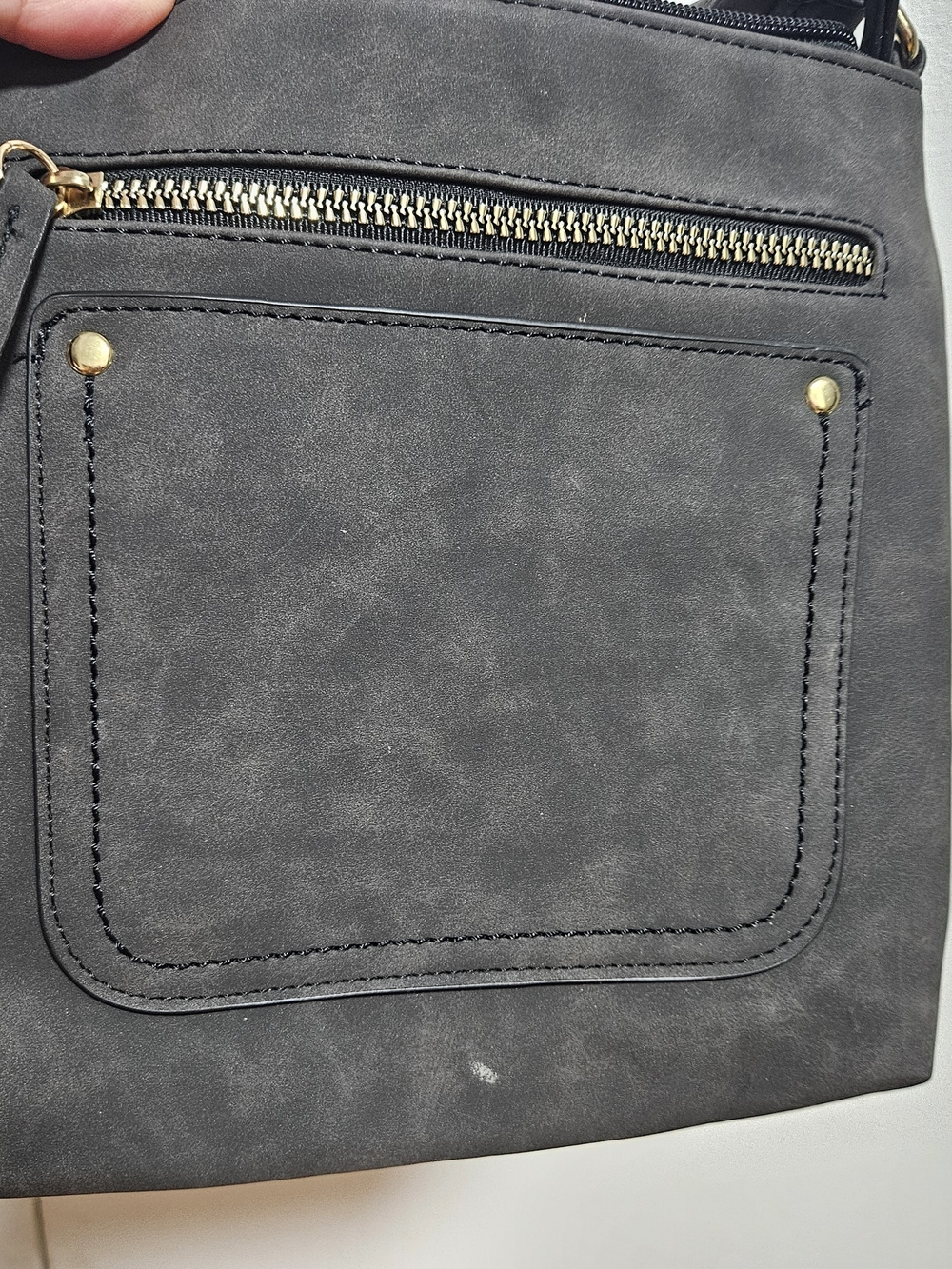 Primark Black Crossbody Bag with Gold Hardware